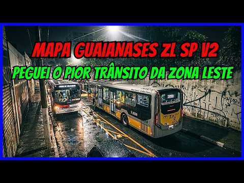 🔴Gameplay Mapa Guaianases ZL SP V2 | Linha 2059-10 | Proton Bus Simulator | PBSU  #cqmods