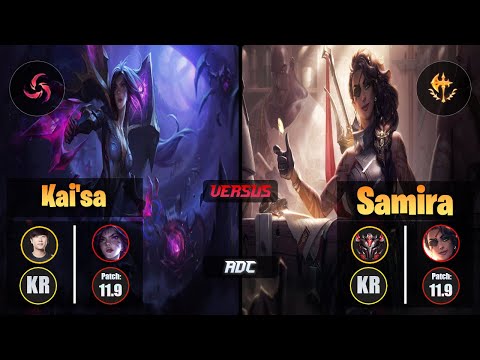 Ruler KAI'SA (ADC) [Hail of Blades] VS SAMIRA - Grandmaster KR Patch 11.9