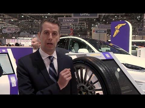 Goodyear IntelliGrip Concept Tire at the Geneva Motor Show 2017