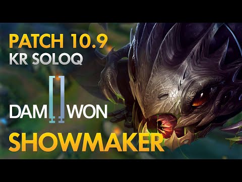 Damwon Gaming ShowMaker - Mid Lane: Kog'Maw (Full AP Build) vs Jayce - KDA 15/1/7