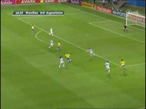 Brazil 1-0 Argentina.Adriano scored goal.avi