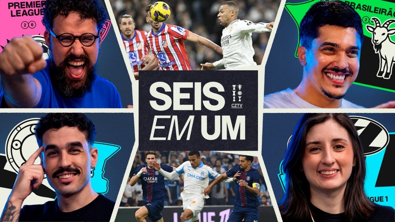 AO VIVO: ATLÉTICO DE MADRID X REAL MADRID E MARSEILLE X PSG! DOMINGO DE CLÁSSICOS! | SEIS EM UM