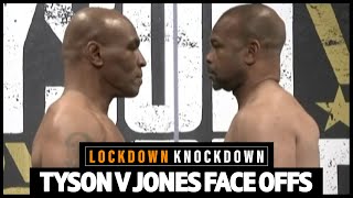 Mike Tyson v Roy Jones Jr final FACE OFF ahead of comeback fight