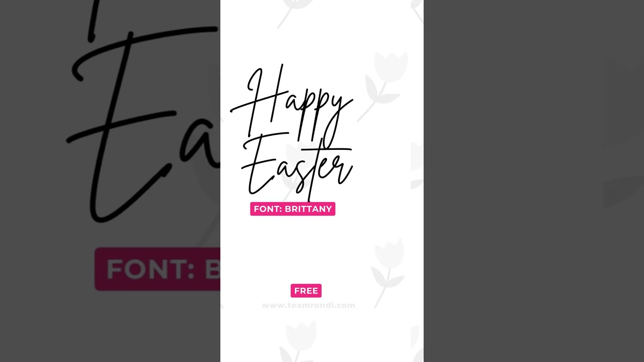 5 Fonts Perfect for Easter! 🍬💐