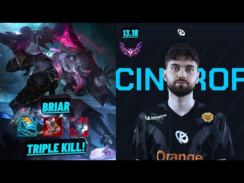 KC CINKROF: BRIAR VS NIDALEE (JGL) - EUW MASTER - PATCH 13.18
