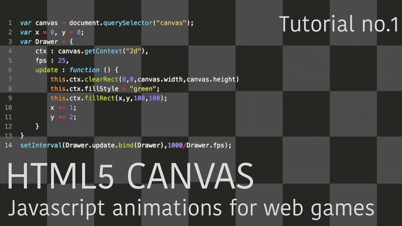 Creating Web Games with Javascript and HTML5 Canvas | Tutorial No.1