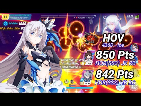 Redlotus D436: HOV (ICE) 850 & 842 Pts - HOR(SS3) RC JK(SS1) & HB | Honkai 6.3