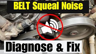car makes a Loud screeching noise on Cold Start? HERE’s why and belt squeal fix