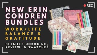 Erin Condren Work Life  & Grateful/Motivated Bundles + Daily Intention Journal Review