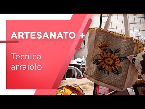 Técnica arraiolo por Ana Maria Sousa