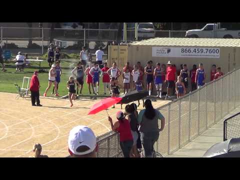 VarG 100m at Newport Harbor 3-26-15 - Los Alamitos Girls