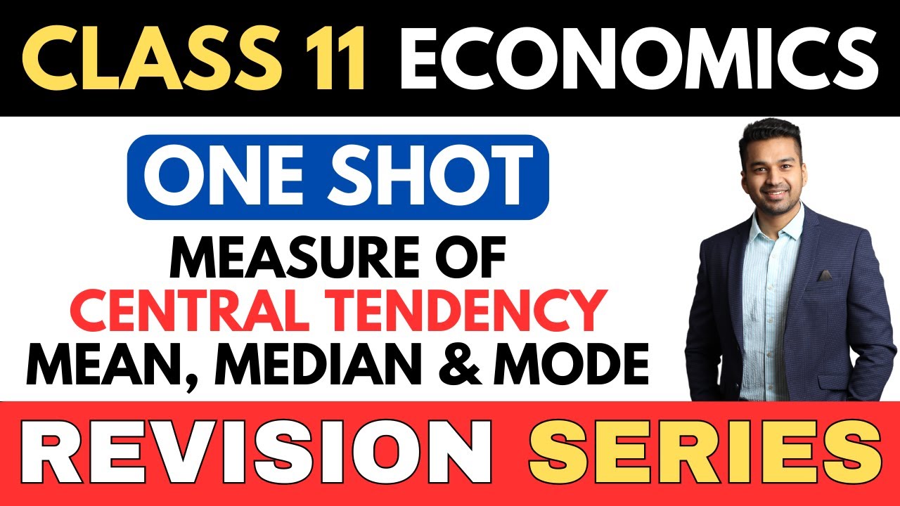 Mean, Median & Mode | Central Tendency | ONE SHOT | Class 11 Revision Series | CA Parag Gupta