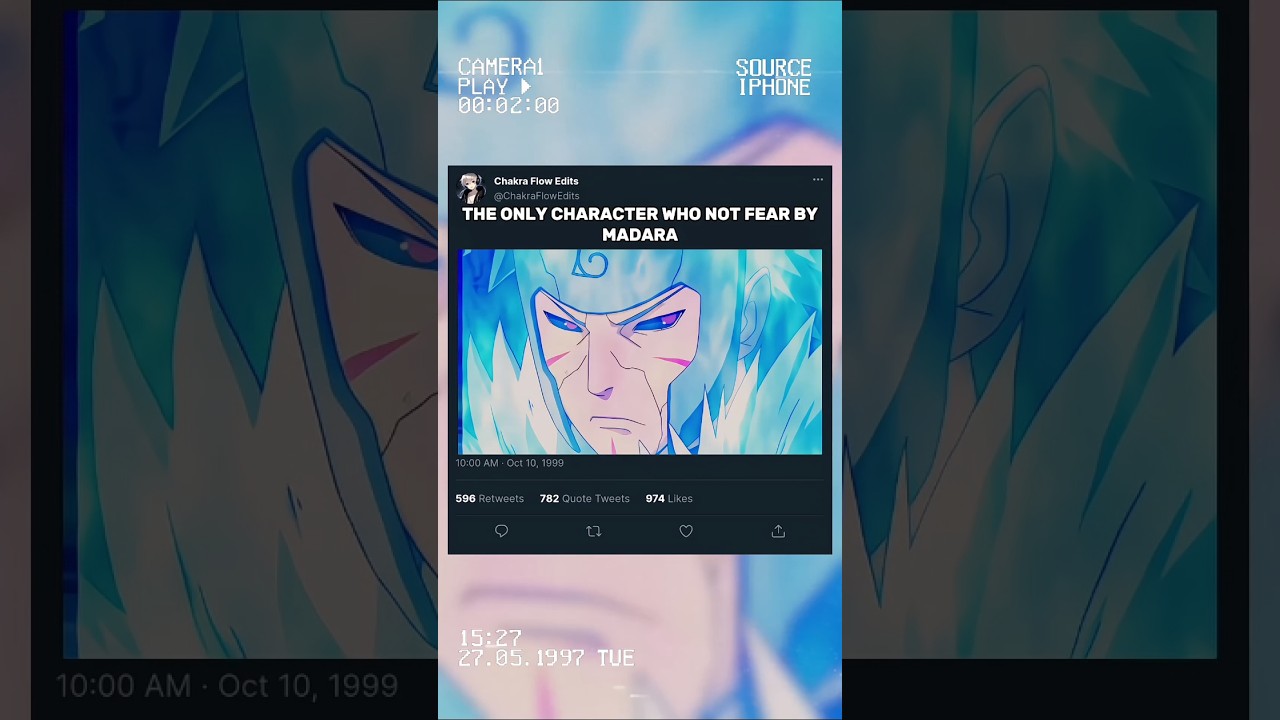 The Only Character Who Not Fear By Madara #naruto #narutoshippuden #madara #uchiha #shorts