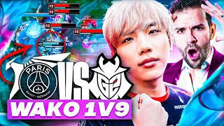 CETTE DRAFT 200 IQ DE G2 vs PSG, mais.. LE WAKO MOVE INCROYABLE EN 1v9 !