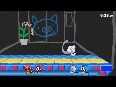 Captain Falcon JV4 against a Mewtwo