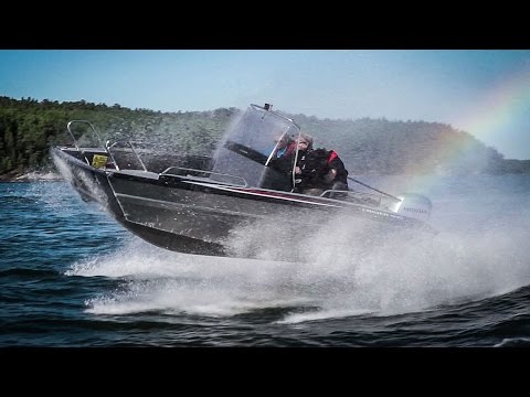 Алюминиевый катер Faster 545 CC с откидной аппарелью | Катер для перевозки грузов, охоты и рыбалки