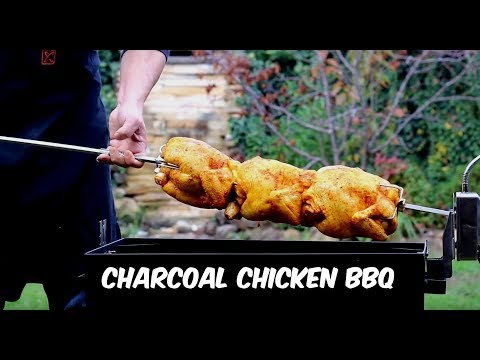 Rotisserie Chicken Recipe 🔥 How to make Charcoal Chicken _ Persian BBO Chicken Recipe 🐔
