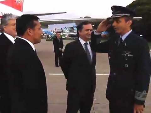 Presidente Ollanta Humala arribó esta mañana a Argentina para realizar una visita oficial.