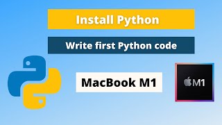 Install python on Macbook M1/M2 | Pycharm to write first python program