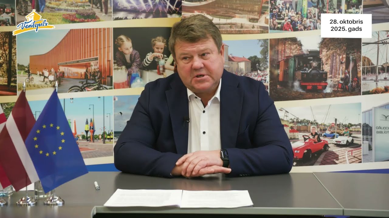VIDEO: A. Gūtmanis par Ventspils pilsētas aktualitātēm 28.10.2025.