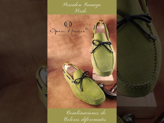 Vídeo relacionado con HOUXIANDOU Zapatos Casuales De Cuero para Hombre con Costuras A Mano, con Soporte para El Arco y Antideslizantes (Marrón,41)