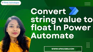 How to convert string to float using Power Automate