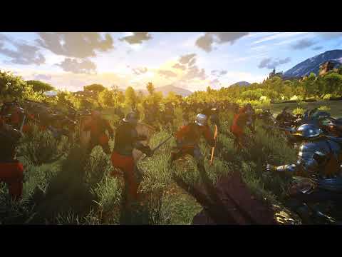 Tousaint army Versus Redanian soldiers #witcher #CDPROJECT #massivebattle #battle
