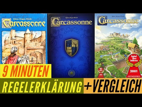 Carcassonne Regeln Anleitung Aufbau Regelerklärung • Vergleich Jubiläum