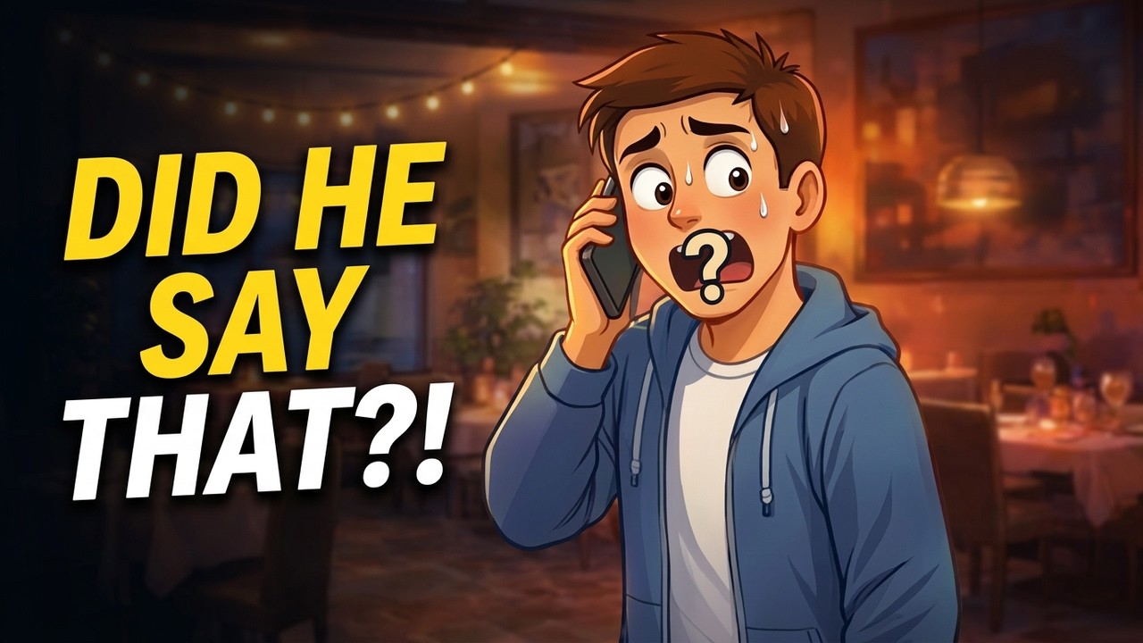 Did He Really Say That? | Restaurant English Dialogue Practice