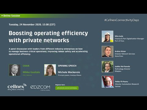 Boosting operating efficiency with private networks