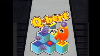 Q-Bert (Atari 2600 - Parker Bros.) - Gameplay - (89175 Points)