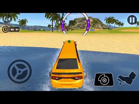 Beach Water Surfer Limousine Car Driving Simulator