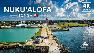 Nukuʻalofa Tonga 🇹🇴 4K Walking Tour | Cruise Port & City Views