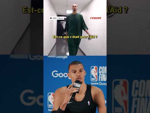 👽 Victor Wembanyama questionné sur sa tenue d'avant-match avant le match 6 face à Oklahoma City