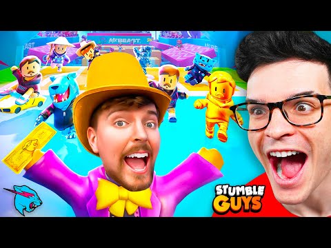 MR BEAST x STUMBLE GUYS 🤑 (Skins, Mapa y Emote Especial)