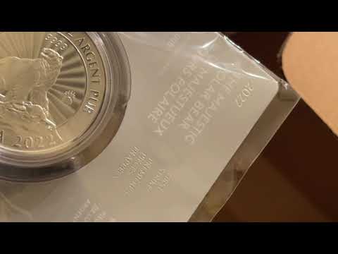 1 oz. Pure Silver Coin: First Strikes The Majestic Polar Bear . 1/20oz Pure Gold Coin Earth Dragon