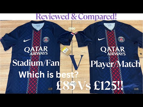 PSG Home Shirt 25/26 Review! COMPARING Fan Vs Player Nike Jersey Vs Stadium Kit Paris Saint-Germain
