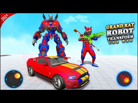 Rat Robot Car Transform Game 2021 - Red Car Robot - Android Gameplay