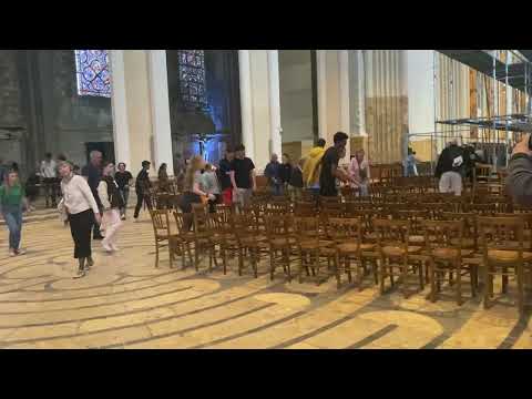 Pilgerreise durch Frankreich. Das Labyrinth der Kathedrale von Chartres.