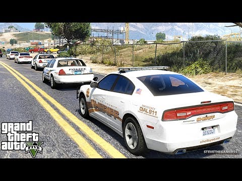 GTA 5 MODS LSPDFR 937 - CHARGER PATROL!!! (GTA 5 REAL LIFE PC MOD)