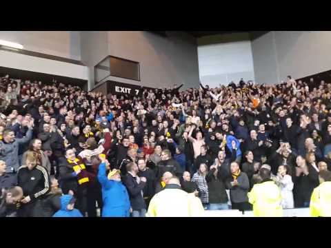 29-05-2015 Motherwell fans Twist and Shout at Ibrox, after victory at Ibrox.