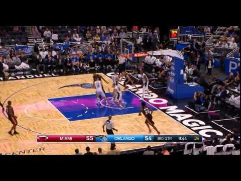 Hassan Whiteside's Block and Dragic's fast break vs Magic