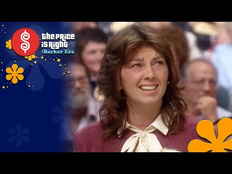 Silly Contestant Pokes Fun At Herself and Makes a Move On Bob Barker! - The Price Is Right 1983