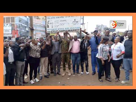 Embu Chamber of Commerce, Police march in town, say they will collaborate to protect businesses