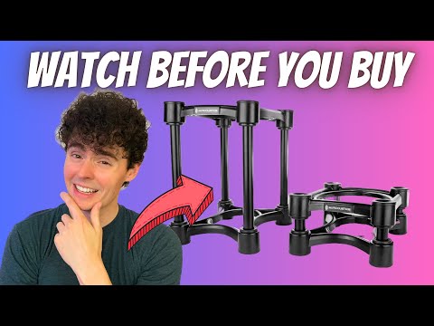 IsoAcoustics Iso-Stand Series Speaker Isolation Stands with Height & Tilt Adjustment (Review)