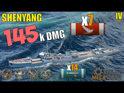 Shenyang 7 Kills & 145k Damage | World of Warships Gameplay