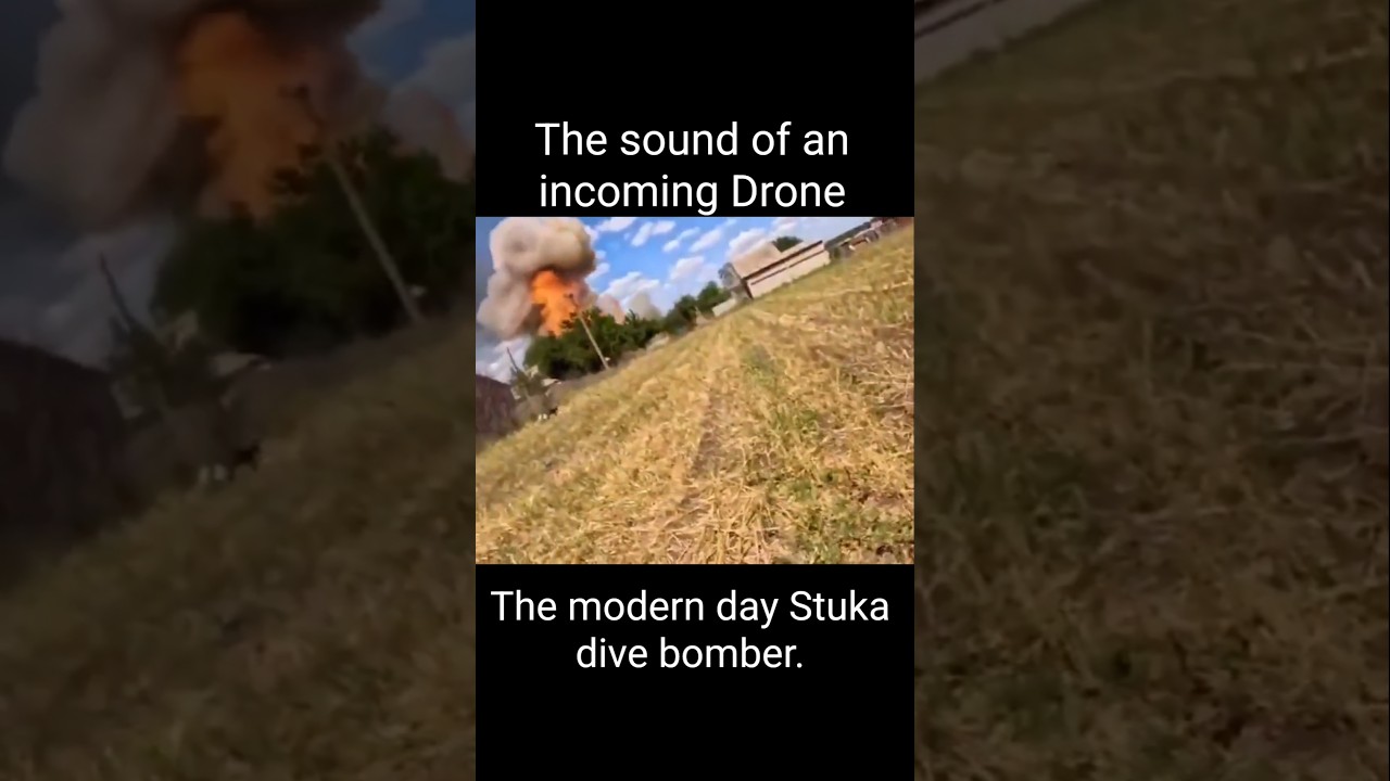 Soldiers take cover from an incoming Drone