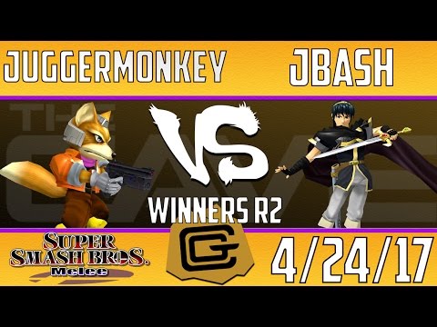 TCG Melee Weekly - JBash (Marth) vs. Juggermonkey (Fox) - WR2 SSBM 4/24/17