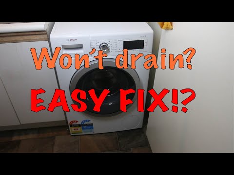 Bosch Washing Machine Won’t Drain
