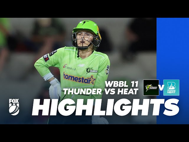 Sydney Thunder v Brisbane Heat | WBBL11 | Full Match Highlights I Fox Cricket